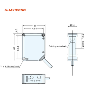 HLM Series 250mm <strong>Analog</strong> voltage/current <strong>outputs</strong> and RS422/RS485 Communication IP65 High Precision Laser Displacement <strong>Sensor</strong> - Product Image 6