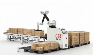 Robot colaborativo Función de apilamiento automático 30-40kg Capacidad Componentes principales PLC Sistema de robot de cartón de 40kg para paletizado - Product Image 3