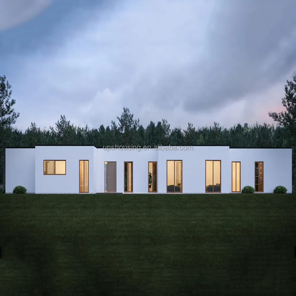 Luxury Prefab House 3 Bedroom Twin Skin Cabin Large Villa