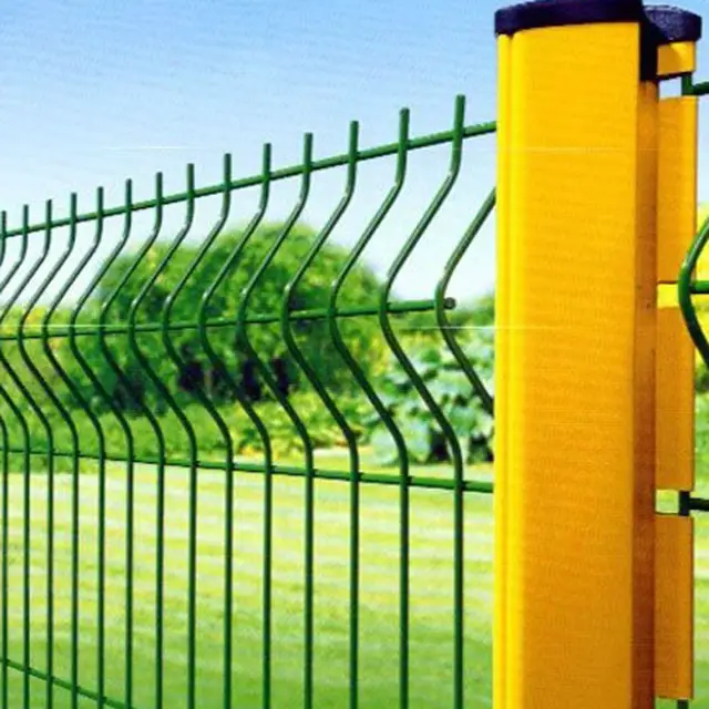 4x6 Высокое качество ПВХ покрытием темно-зеленый 3d сварной проволочной сеткой забор панели