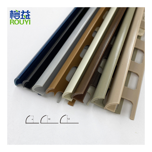 Nhà máy trực tiếp bán đá cẩm thạch kết cấu vòng hình dạng nhựa gốm chuyển tiếp Dải PVC biên giới gạch <span class=keywords><strong>TRIM</strong></span> - Product Image 1