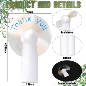 Nuevo producto Mini portátil Handy Led mensaje personalizado ventilador de batería, programable Led Display ventilador eléctrico de mano - Product Image 2