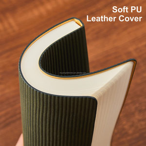 80 hojas, 100 hojas de bloque de cuaderno plano grueso, diario de cuero PU suave, registro de estudiante universitario, libros de notas A4 personalizados rosas - Product Image 3
