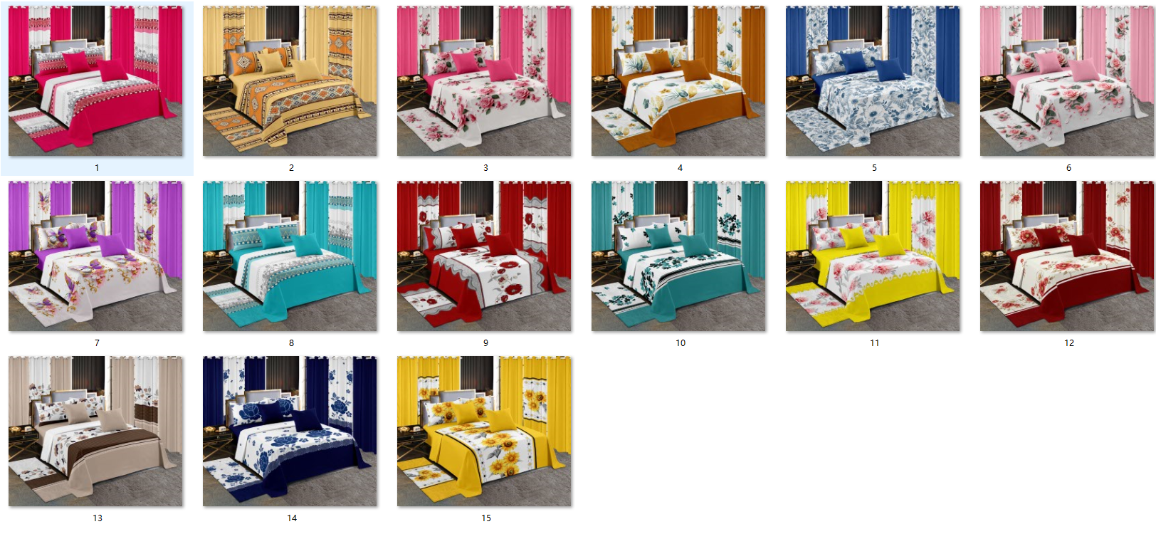 Yellow and many colours