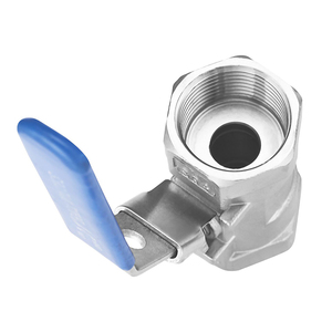 Paslanmaz çelik yüksek basınç DN15 DN20 DN25 1 adet 2 adet 3PCtype küresel vana iç dişli mini bilya vana ile - Product Image 2