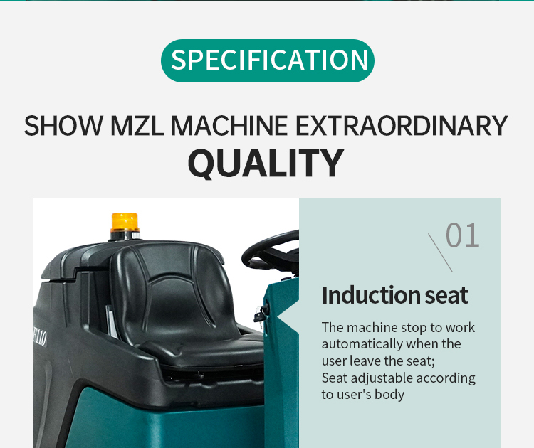 110L Electric Double Disc Commercial Marble Floor Cleaning Equipment Vacuum Scrubber Machine Floor Scrubber