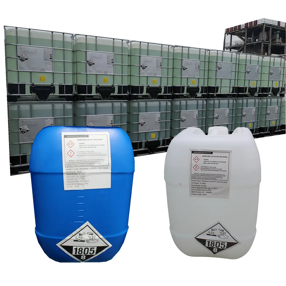 Factory Price 85% 75% Food Grade Wholesale High Quality Phosphoric Acid phosphoric acid manufacturers Phosphoric Acid 75%