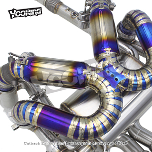 Custom SS304 <strong>Header</strong> Downpipe Titanium Catback for Lamborghini Murcielago LP640 V12 6.2 2007-2010 <strong>Original</strong> Valved Exhaust System - Product Image 3