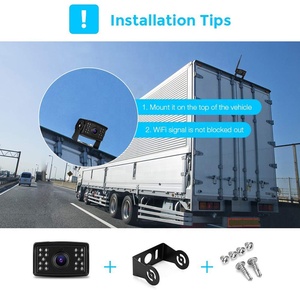 IPoster superventas Monitor de pantalla IPS de doble división de 7 pulgadas con 2X1080P CCD CMOS Kit de cámaras de marcha atrás de respaldo de Vista trasera