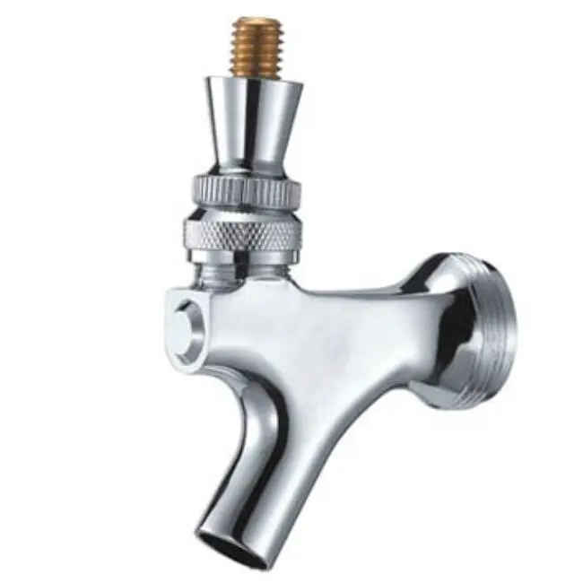 OEM Latão Standard Beer Faucet US Type Style Cromado Com Latão Lever Draft Beer System Tap Spout Keg Dispenser Beer Tap