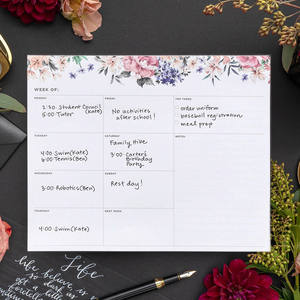 Plan de Menú semanal de alta calidad Bloc de notas Mesa de escritorio Notas de notas Almohadillas para hacer listas de notas - Product Image 3