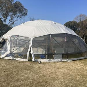 Factory Customize 10-30m Party Event and Trade Show Event Geodesic <strong>Dome</strong> Tent Waterproof <strong>Dome</strong> Tent with Transparent Pvc <strong>Cover</strong> - Product Image 6