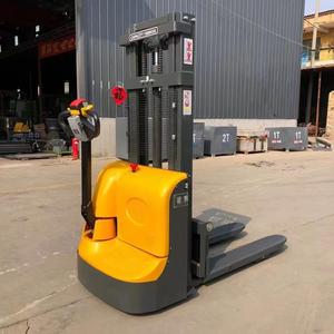 Apilador eléctrico de 1 tonelada y 1,5 toneladas, estación semiautomática, Grúa apiladora para caminar, Grúa apiladora de conducción, carretillas elevadoras eléctricas - Product Image 3