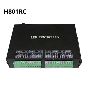 LED Pixel <strong>Decoder</strong> H801RC Support 8192 Pixels Work With <strong>Computer</strong> Network Marster Controller H803TV or H803TC 8 Ports Slave