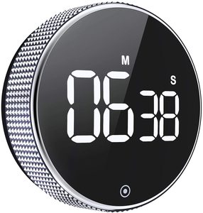 Großer LCD-Rund magnet Küchen timer Wecker Stopp Koch werkzeug Koch alarm Timer mit Uhr Digitale Küche Countdown Down - Product Image 1