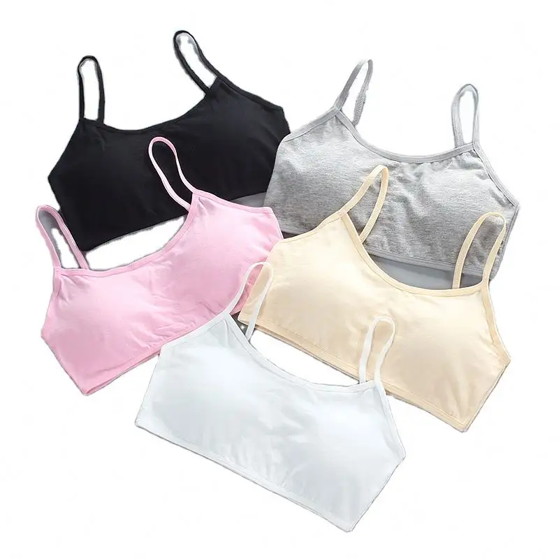 Meninas treinamento bra sem costura Tank Top Para Meninas crianças roupas Menina Camisola Algodão Crianças Singlets Adolescente Underwear