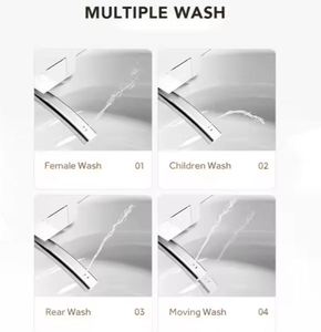 スマートトイレ電気卵形自動操作フラッシュバスルーム付きリモコン付き - Product Image 5