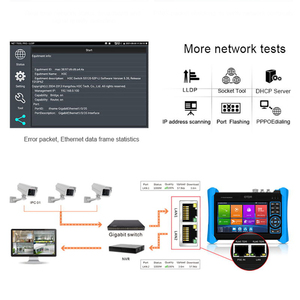 IPC 6810C闭路电视IP摄像机测试仪Wifi分析仪支持2.4G频段列表信息连接强度检测 - Product Image 3