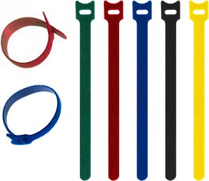 Bridas de nailon con gancho y bucle de doble cara personalizadas, espalda con espalda, se pueden arreglar con logotipo impreso para organización y visibilidad - Product Image 3