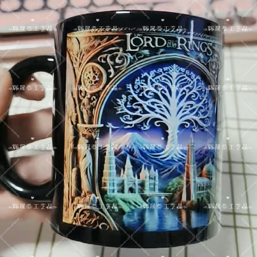 La coppa del Signore degli Anelli, l'albero bianco di Gondor, piatto