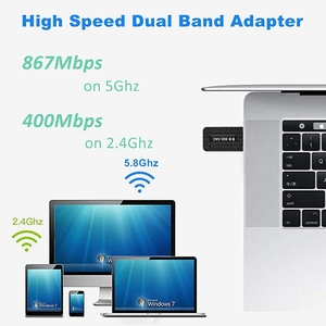 <strong>5Ghz</strong> USB Wifi Adapter 1300Mbps <strong>Wi</strong>-<strong>fi</strong> Adapter <strong>Wi</strong> <strong>Fi</strong> Dongle Wifi USB 3.0 Ethernet Antenna Receiver Network Card WiFi Module for PC - Product Image 6