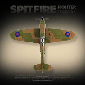 QuanGuan 100279 New British Spitfire Small Particle Boy Educational <strong>Toy</strong> Gift 682pcs Building Blocks Sets - Product Image 4