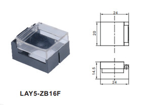 LAY5-ZB16F電動スクエアプッシュボタンプッシュトゥスタートボタンカバーブラック220vNcプッシュボタンスイッチプッシュボタンPCプラスチック10aなし - Product Image 3