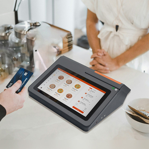 Odm 4g Sim-штрих-код Android Pos двойной ПК все в одном кассовый аппарат Настольный Android Nfc терминал планшет Pos машина с принтером - Product Image 1
