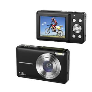 子供と初心者のための新しい44MP HD 1080Pデジタルカメラ2.4インチLCD 16xズーム、マクロモード付き充電式コンパクトカメラ - Product Image 1