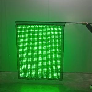 Bandiera colorata luminosa programmata natale Led danza telecomando visive Pole bandiere con luce - Product Image 2
