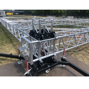アルミスピゴット黒トラスDj溶接用ステージ20 × 40メタルステージトラス