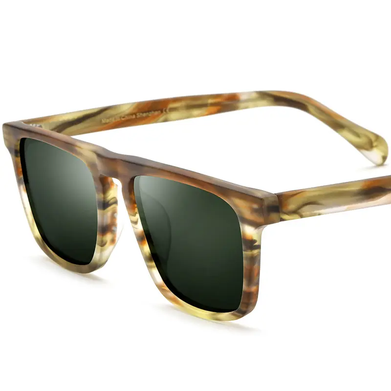 2023 Premium Frame Trend Farb abstimmung Neue Vintage Designer Shades Polarisierte Sonnenbrille Retro Square Acetate Sonnenbrille