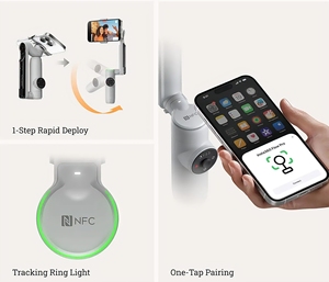 2025 Insta360流量2专业手机万向架3轴稳定手持万向架自动跟踪Vlog轻型稳定器 - Product Image 5