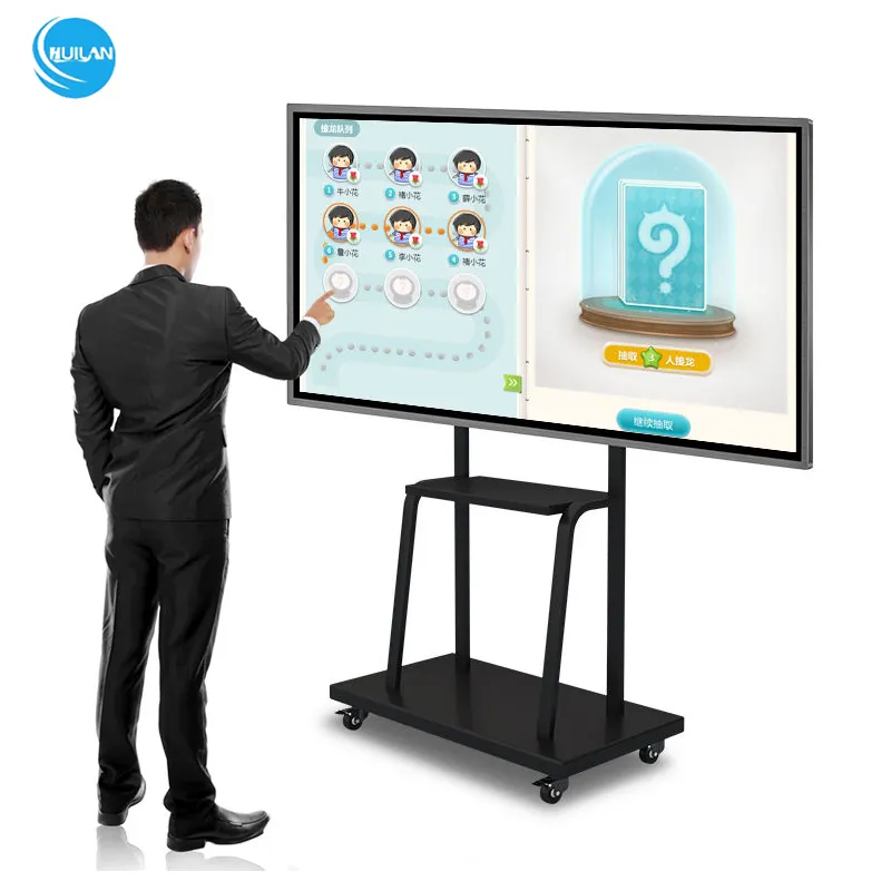 Groot Scherm 100 110 Inch All-In-One Touch Tv Smart Board Elektronisch 20 Punten Touchscreen Interactief Whiteboard