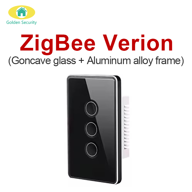 US 3 Gang Black Zigbee