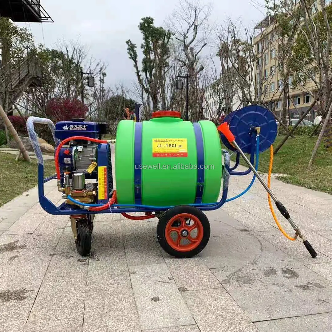 Macchine da giardino agricolo a spinta a mano trolley benzina 160L 300L spruzzatore di acqua macchina per azienda agricola