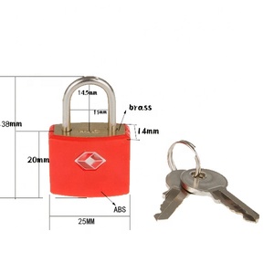 TSA-385 toptan özelleştirilmiş çok renkler asma kilit bagaj TSA asma kilit - Product Image 6