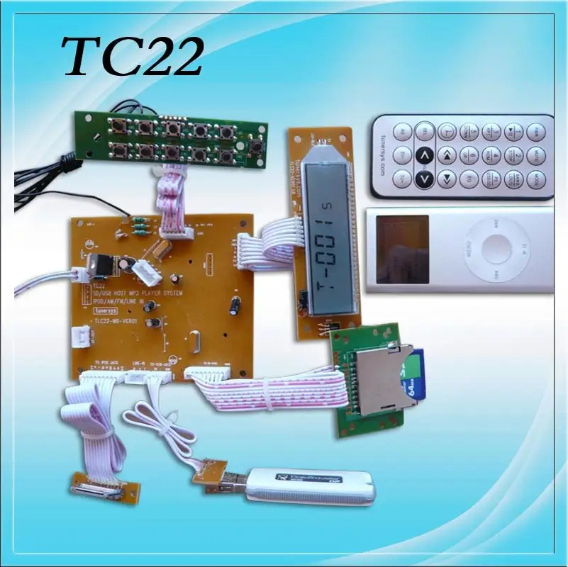 Module d'enregistrement mp3 pour ipod, 1 pièce, TC20, dotée de tuersys de chine