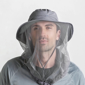 Al aire libre de los hombres de las mujeres contra insectos abeja de la cabeza de sombrero neto sol protección del cubo sombrero de pesca de la cabeza de sombrero neto sol protección - Product Image 2
