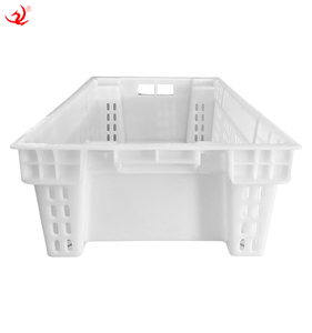 Caja de transporte de carne de grado alimenticio Caja de rotación de pescado Caja de plástico apilada y anidada con precio de fábrica - Product Image 3