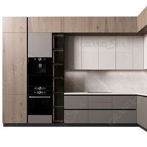 橱柜餐具室单元低价紧凑型一体可移动3件定制环保设计厨房中密度纤维板 - Product Image 2