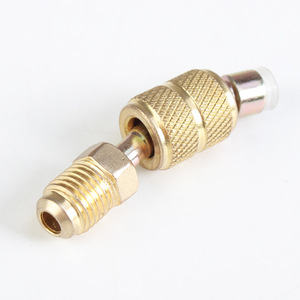 Brass Union - R410A Adapter for Refrigerant Charging <strong>in</strong> HVAC/R, <strong>1</strong>/4 &quot;male SAE to <strong>5</strong>/16&quot; Female SAE Charging Hose for Manifold - Product Image 3