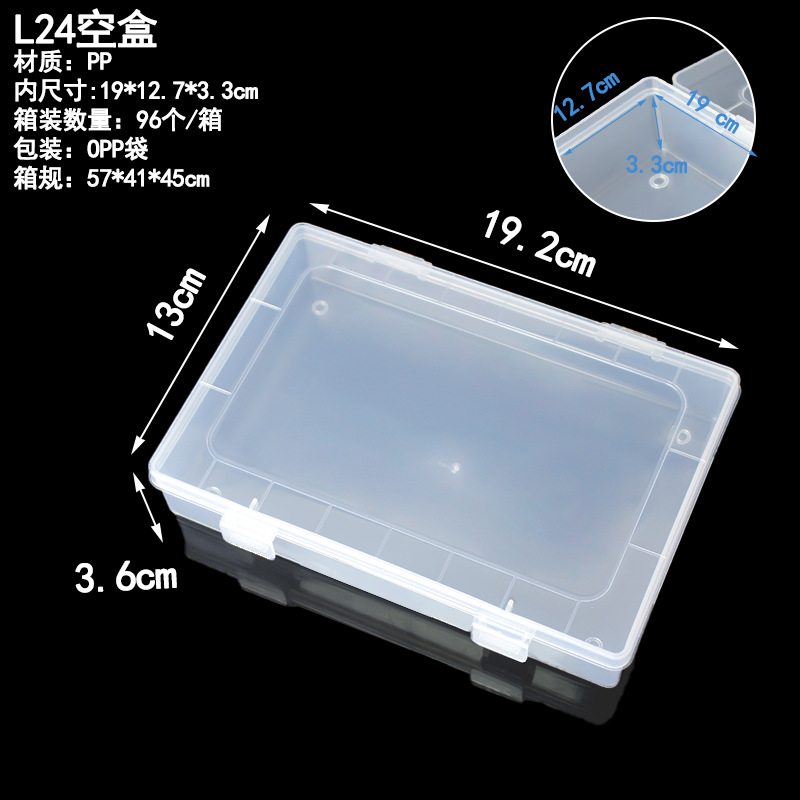 L24 caja vacía 19,2*13*3,6 cm