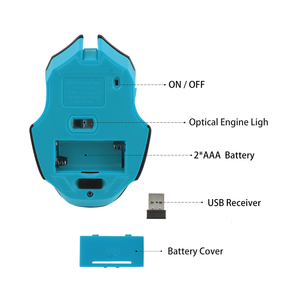 2.4G Wireless Gaming Mouse Ottico USB Del Computer Mouse 6 Tasto Notebook Ufficio Del Mouse - Product Image 5