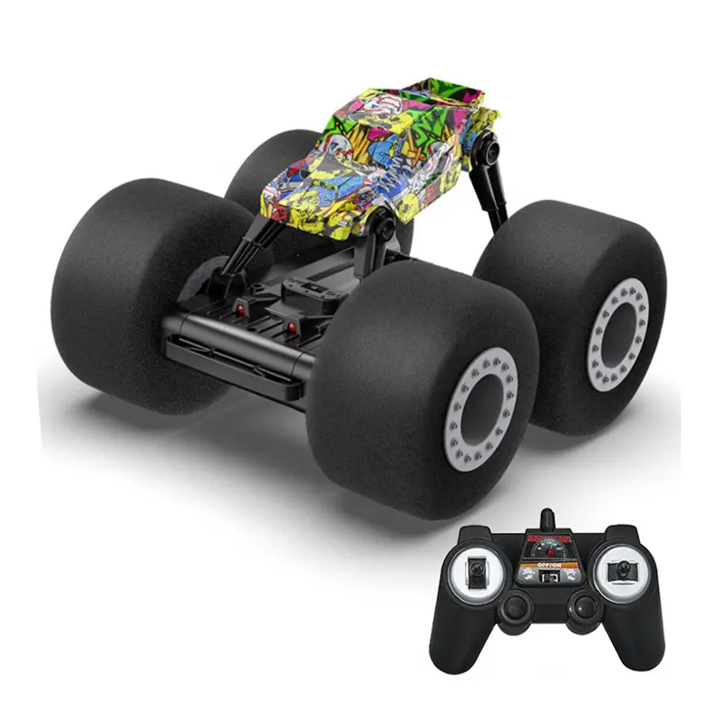 Супер мягкие поролоновые колеса ZIGOTECH с дистанционным управлением, высокоскоростные игрушки 4x4, прыгающий трюк, Радиоуправляемый монстр-ТраК