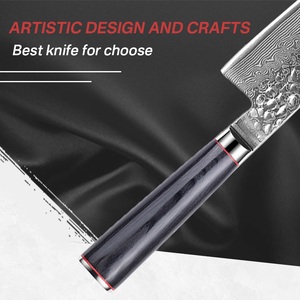 סט דה cuchillos de lujo acero damasco japonés professional cuatro piezas en - Product Image 5