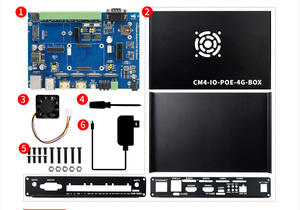 Промышленный мини-компьютер IoT на базе вычислительного модуля Raspberry Pi 4 (не входит в комплект), PoE, 5G/4G, металлический корпус, охлаждающий вентилятор - Product Image 6
