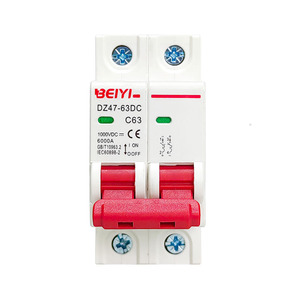 Pv מתג סולארי אוניברסלי dz47 dc 500v 6ka 2p mcb dc מפסקי זרם יתר