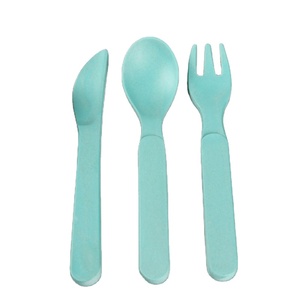 Baby Löffel und Gabel Set Praktische Cartoon gemusterte Griff Besteck Besteck Set für Camping Utensilien mit Logo