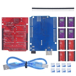 TZT CNC Shield V3 Gravier maschine 3D-Druck 4 Stück DRV8825 oder A4988 Treiber-Erweiterungs karte für Arduino UNO R3 mit USB-Kabel